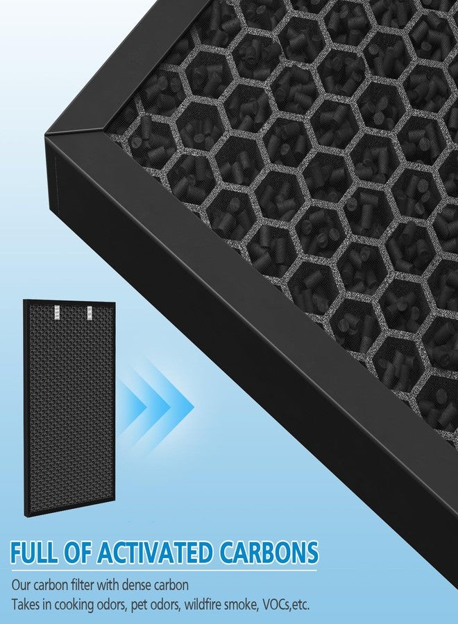 إيزينجو مجموعتان من فلاتر بديلة لجهاز تنقية الهواء Bissell Air320 Air220، متوافقة مع طرازات 2768A و2609A، تتضمن عبوتين من فلاتر HEPA+ الأولية (2678)، وعبوتين من فلاتر الكربون البديلة (2677). قارن بالأرقام 2677 و2678 و2804. - Image 5