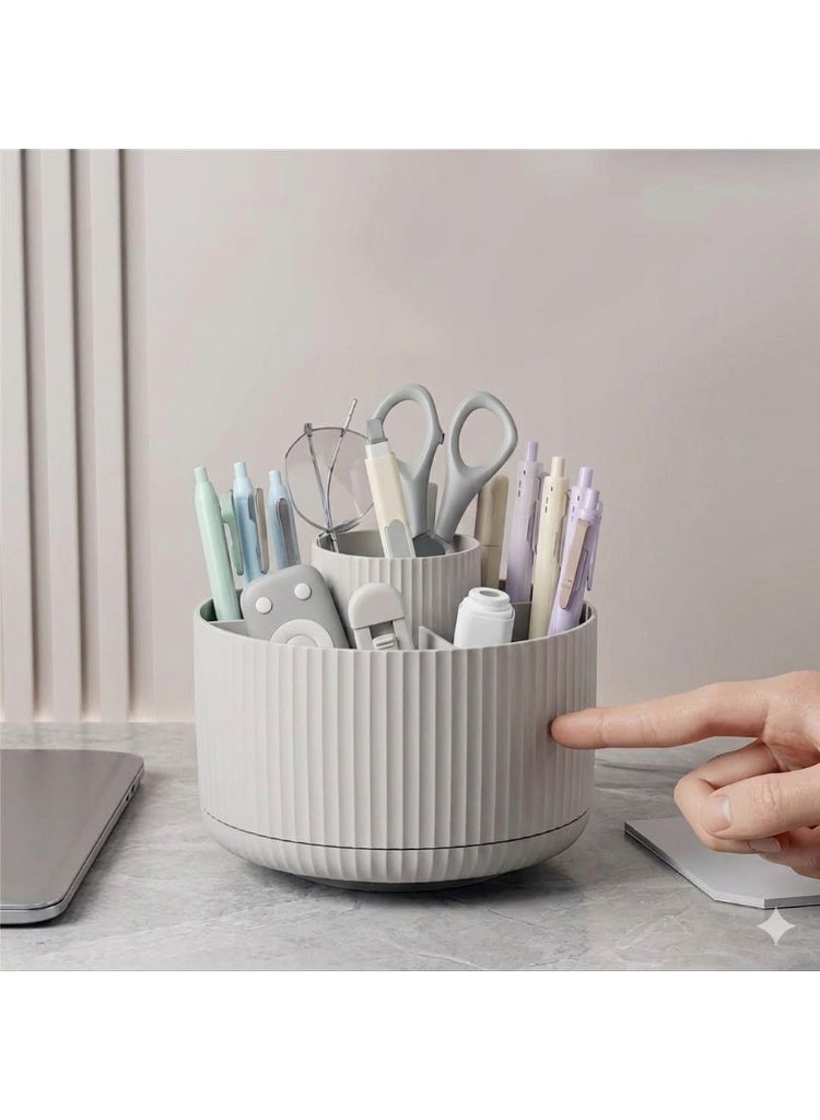 360° Rotating Desktop Organiser, Pink, Pen and Marker Holder, Convenient and Timesaving - Image 2