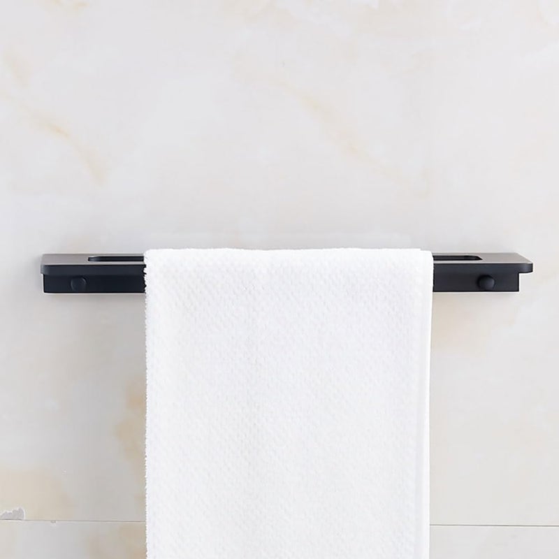 Towel Bar Towel Shelf Towel Holder,Wall Mounted Towel Rails Rack Single Towel Shelves for Washroom Toilet Bath Bedroom - Image 4