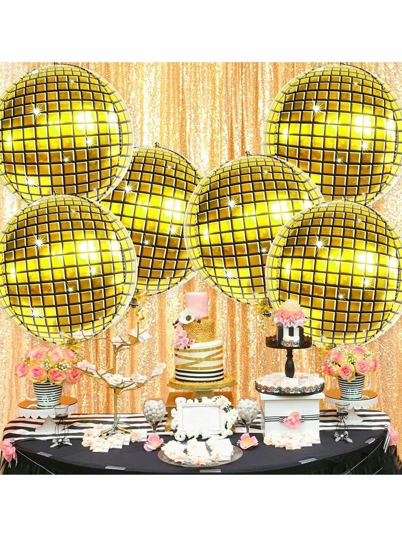 واي آند دي Mirror Balloons, 6 Pcs Disco Metallic Balloons for 70s Party Decorations - Image 3