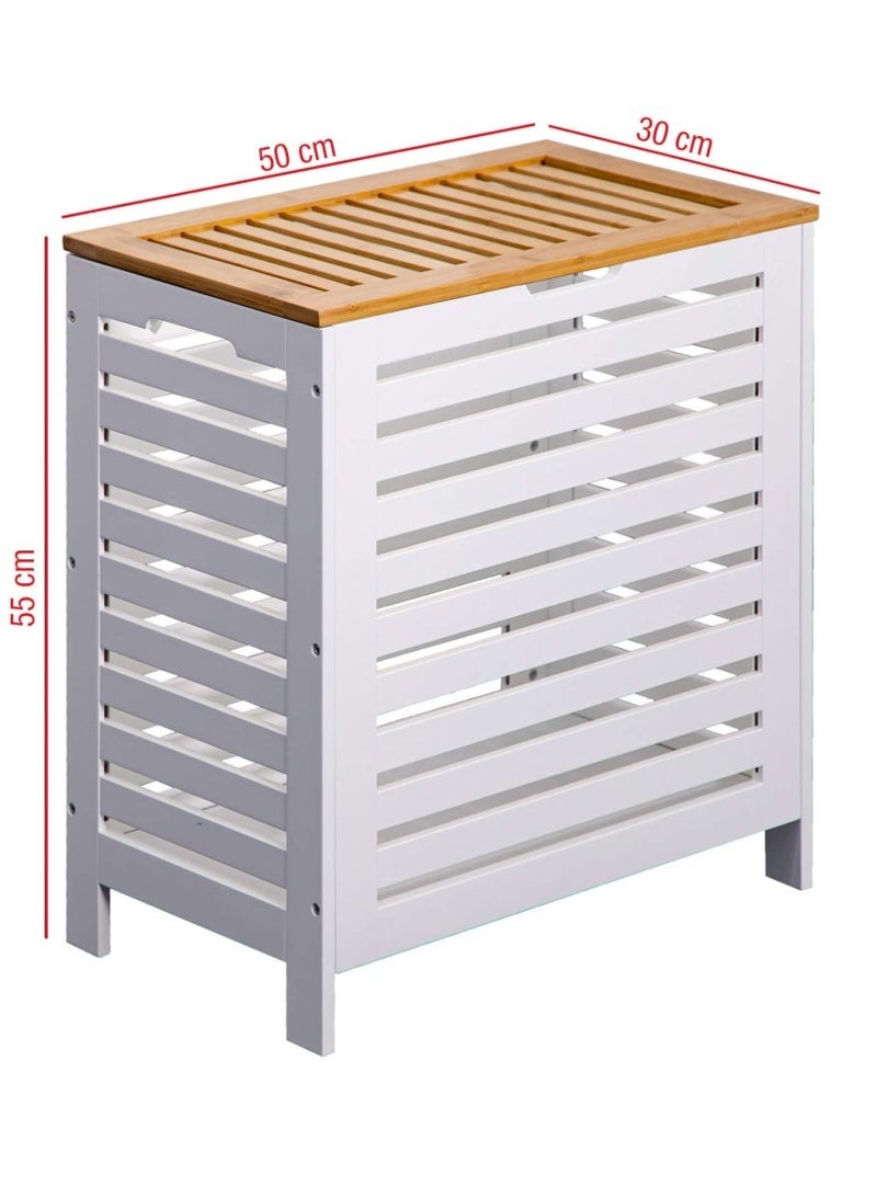 Laundry basket with lid for bathroom or laundry - Image 5