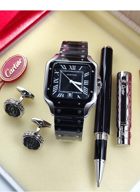 New men's set, latest version, consisting of. hour  And your pen and cuff are distinguished and elegant