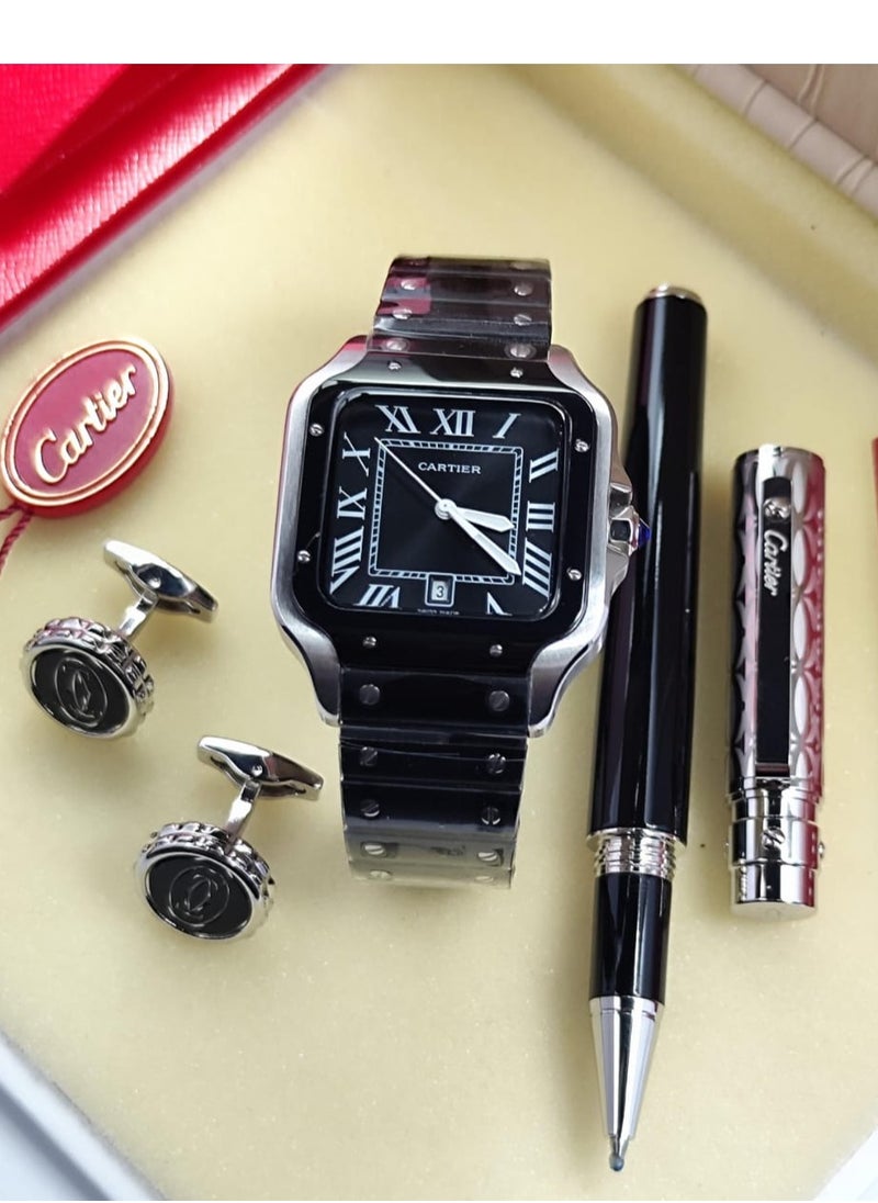 New men's set, latest version, consisting of. hour  And your pen and cuff are distinguished and elegant