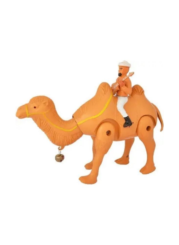 بريميم لعبة الجمل الموسيقية مع الفارس - حيوان صحراوي متحرك يصدر صوتًا - Image 1