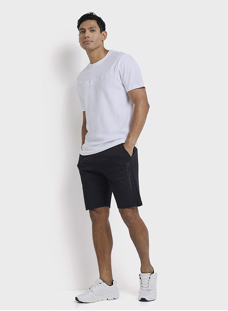 Ben Sherman Elastic Waistband Knitted Shorts - Image 5