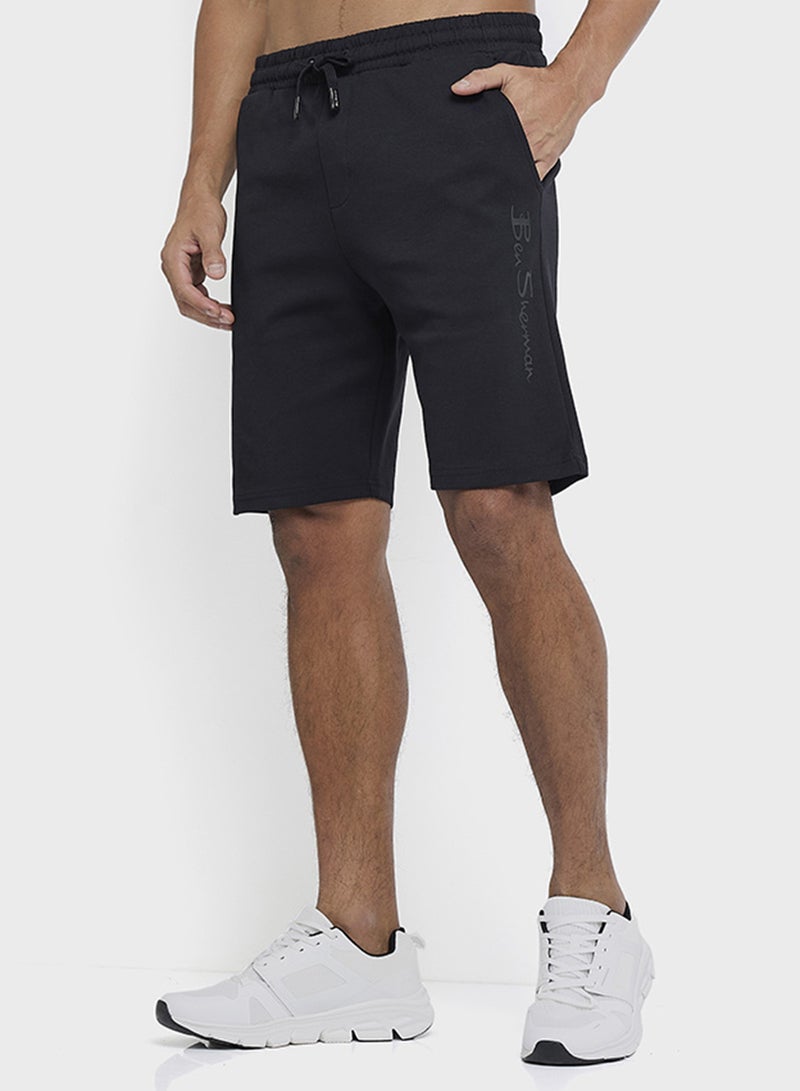 Ben Sherman Elastic Waistband Knitted Shorts - Image 4
