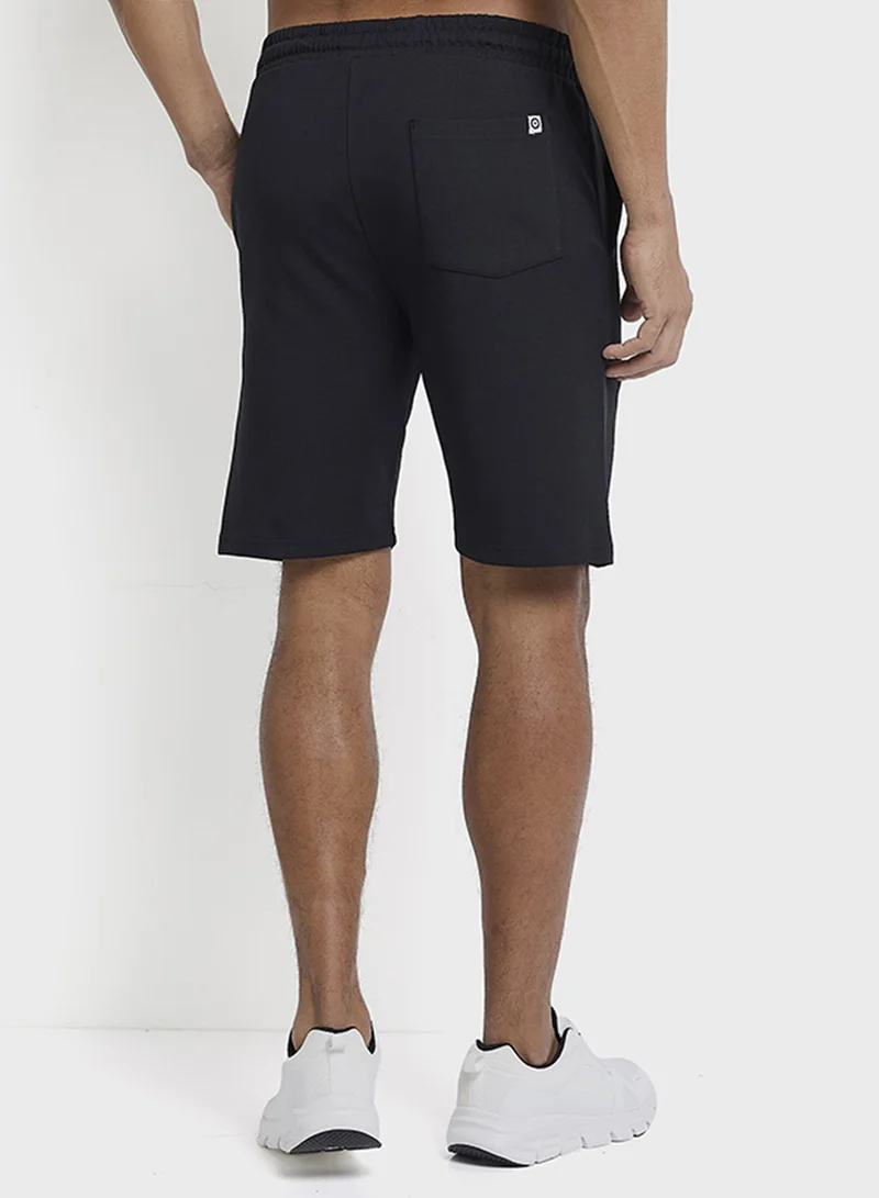 بين شيرمان Elastic Waistband Knitted Shorts