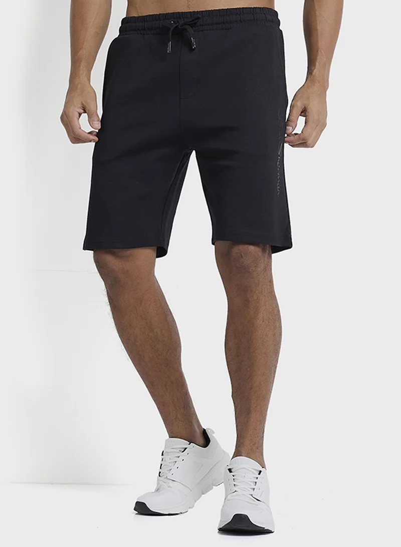 بين شيرمان Elastic Waistband Knitted Shorts