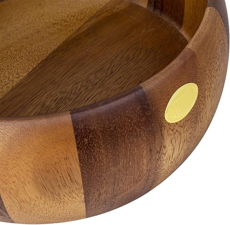 Billi® Acacia Round Serving Bowl For Fruits Or Salads, Large Single Bowl, Dia 24 X 10H Cm - Image 4