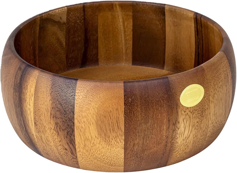 Billi® Acacia Round Serving Bowl For Fruits Or Salads, Large Single Bowl, Dia 24 X 10H Cm - Image 2