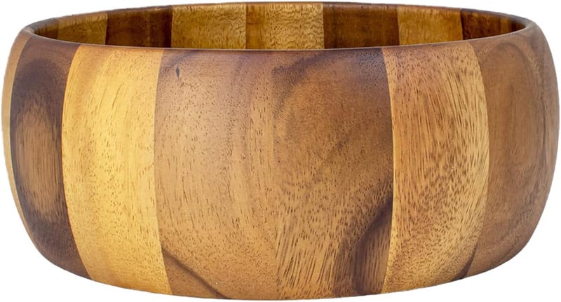 Billi® Acacia Round Serving Bowl For Fruits Or Salads, Large Single Bowl, Dia 24 X 10H Cm - Image 3