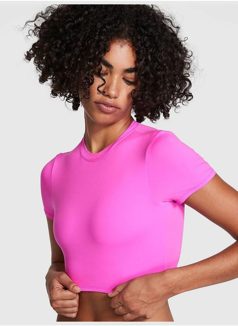 Victoria's Secret Base Stretch Crop Baby Tee