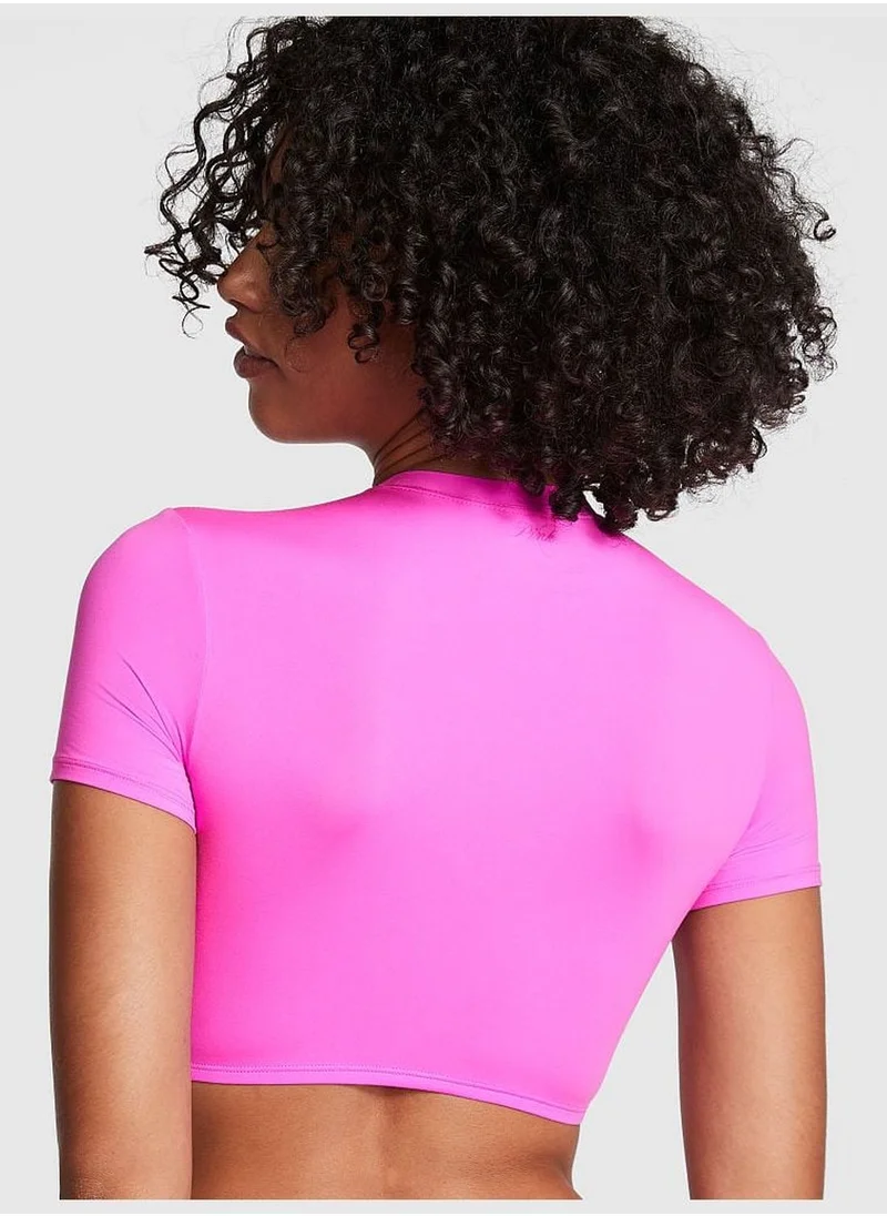 Victoria's Secret Base Stretch Crop Baby Tee