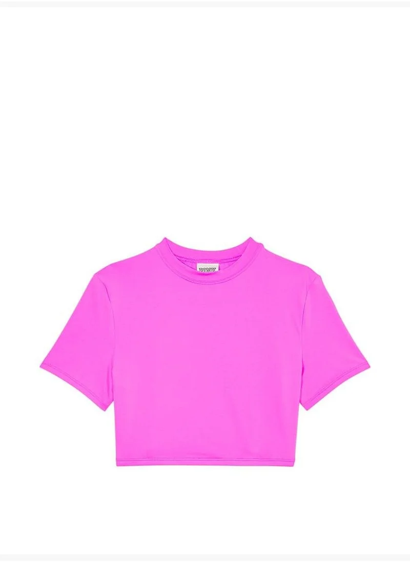 Victoria's Secret Base Stretch Crop Baby Tee
