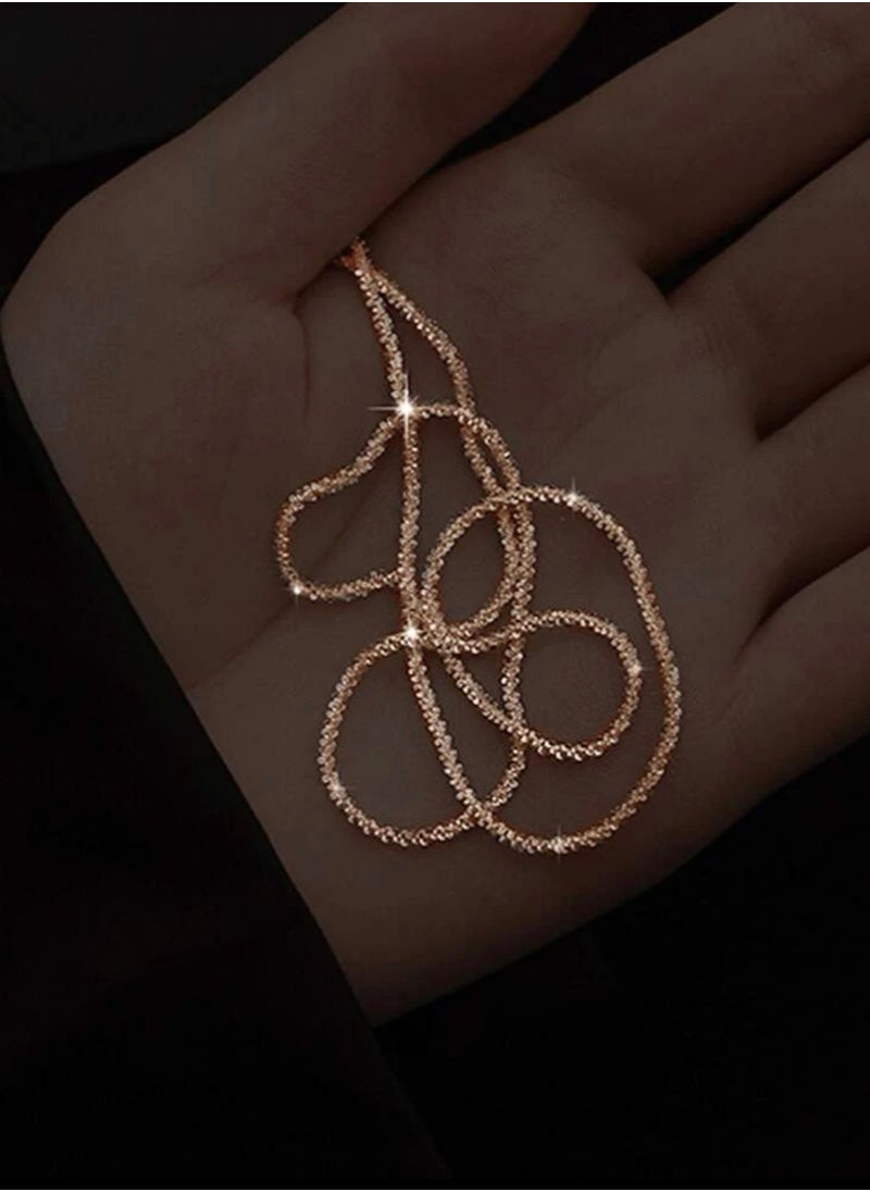 Noon-chi - Elegant Rose Gold Plated Sparkling Necklace For Women - Image 1