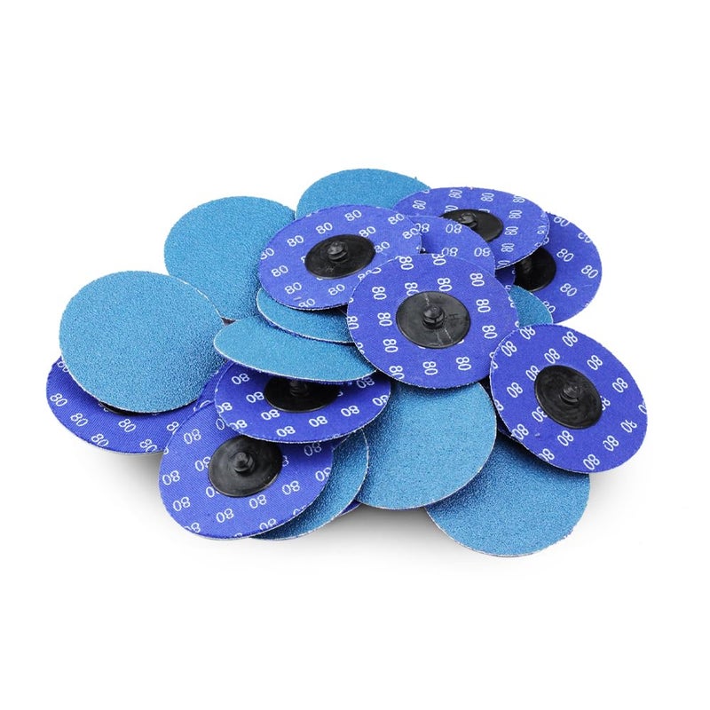 BHA Zirconia Quick Change Sanding Discs, 3", 80 Grit - 25 Pack - Image 1