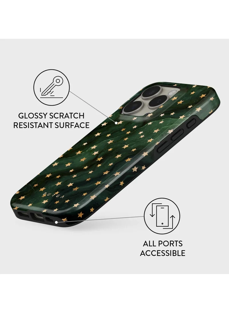 BURGA iPhone 16 pro Case, 2 Piece Hard Shell + TPU Silicone Interior, Shock Absorption, All Port Accessible, Raised Bezel For Screen & Camera Protection, Never Fading HQ Print,Prince Charming Star