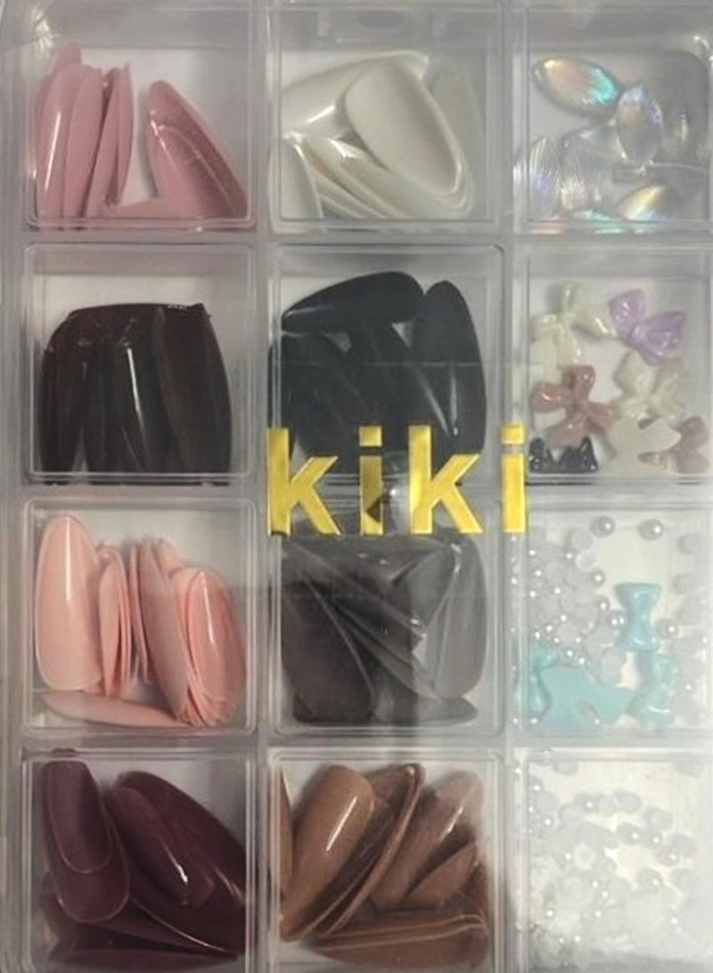 Pack of artificial nails and strusses - distinctive design - Image 1