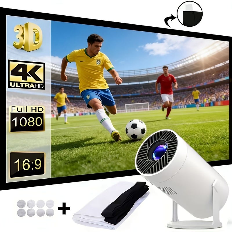 60 Inch Thickened Wrinkle Resistant Projection Screen Ultra High Definition 16 9 Aspect For Indoor Outdoor Home Theater Portable Foldable - Image 1