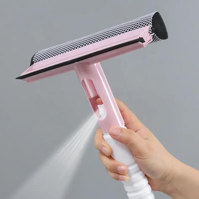 GLOWICK GLOWICK Window Cleaner Squeegee with Spray Bottle Glass Cleaner Wiper 3 in 1 Windshield Cleaner Brush Glass Wiper Squeegee Washer Cleaner with Spray Bottle 1 pcs  - Image 1