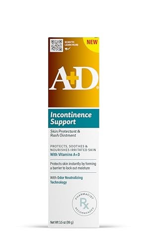A + D A+D Incontinence Support Skin Protectant & Rash Ointment – Treats & Prevents Incontinence Rash, Soothes Chafed Skin, Odor Neutralizing Technology - 3.5oz - Image 1