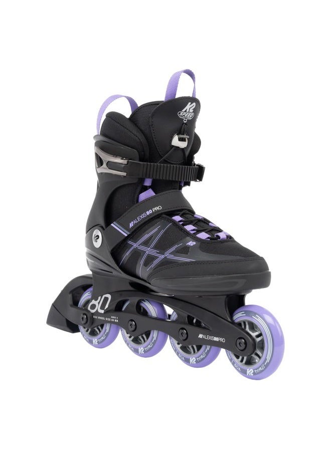 K2 Skate Alexis 80 Pro, 8.5,Black_Lavendar - Image 1