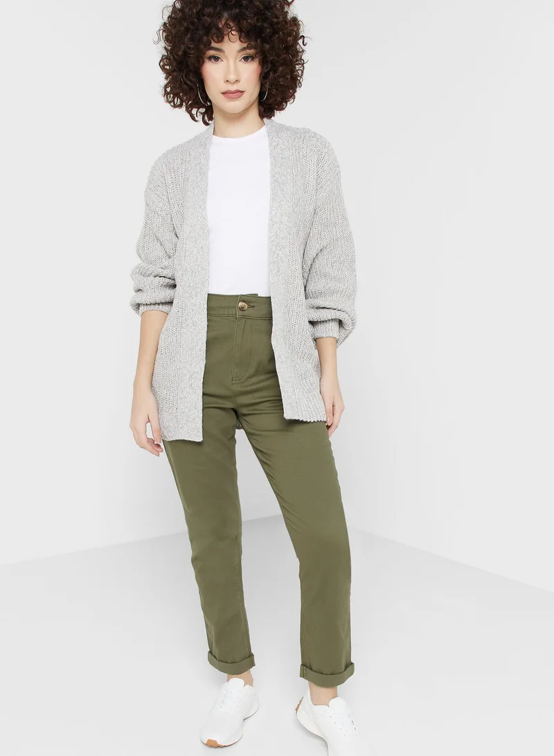 NEW LOOK Puff Sleeve Front Open Cardigan