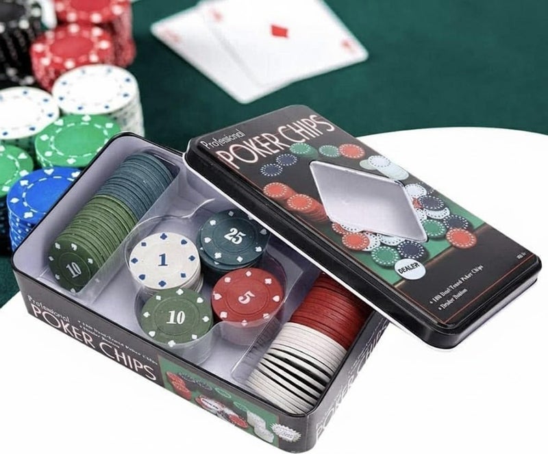 Go Hooked Poker Chips Casino Game (Assorted, Set Of 100) - Image 3