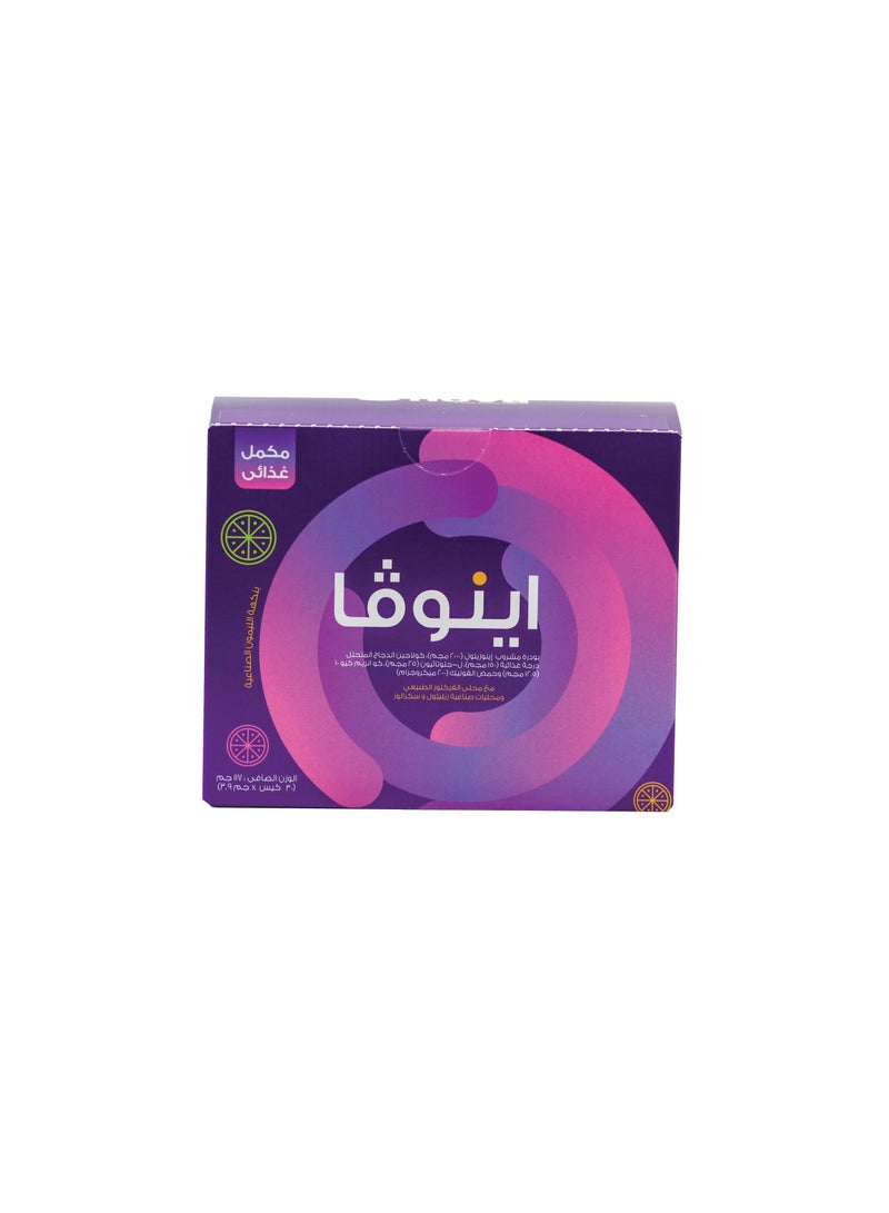Sulinda Enova – Inositol 200 mg with Collagen and Folic Acid – Lemon Flavor – 30 Sachets - Image 1