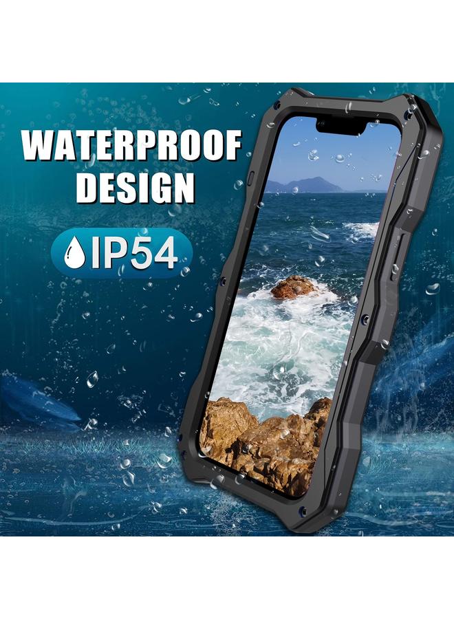 erorex Case For iPhone 13 Camshield Shockproof Life Waterproof Dustproof Metal Case with Holder - Image 5