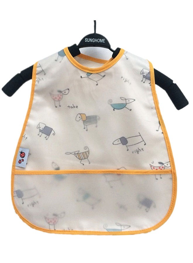 Sharpdo 4 Pack Baby Bibs, Toddler Feeding Waterproof Bibs with Great Capacity Pocket, Infant Smock Shirt Bib for Eating, Painting, Playing, Travel - Image 4