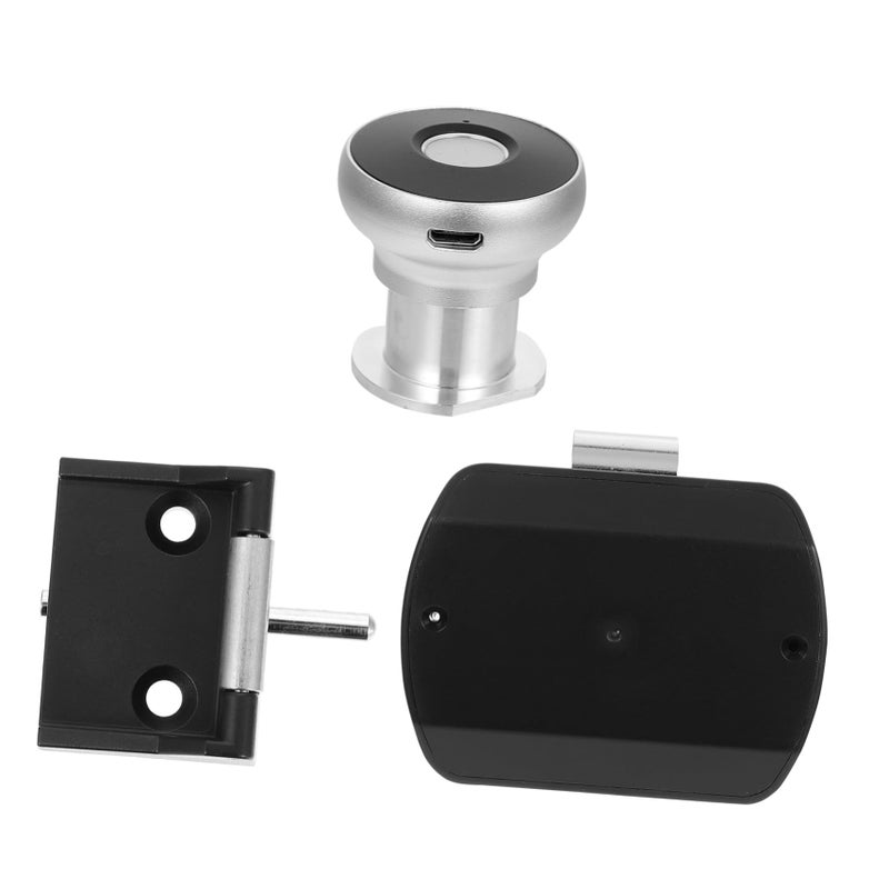قفل بصمة USB الذكي، تحكم وصول بدون مفتاح، تعرف سريع، تركيب سهل، أسود - Image 2