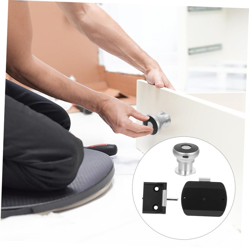 قفل بصمة USB الذكي، تحكم وصول بدون مفتاح، تعرف سريع، تركيب سهل، أسود - Image 3