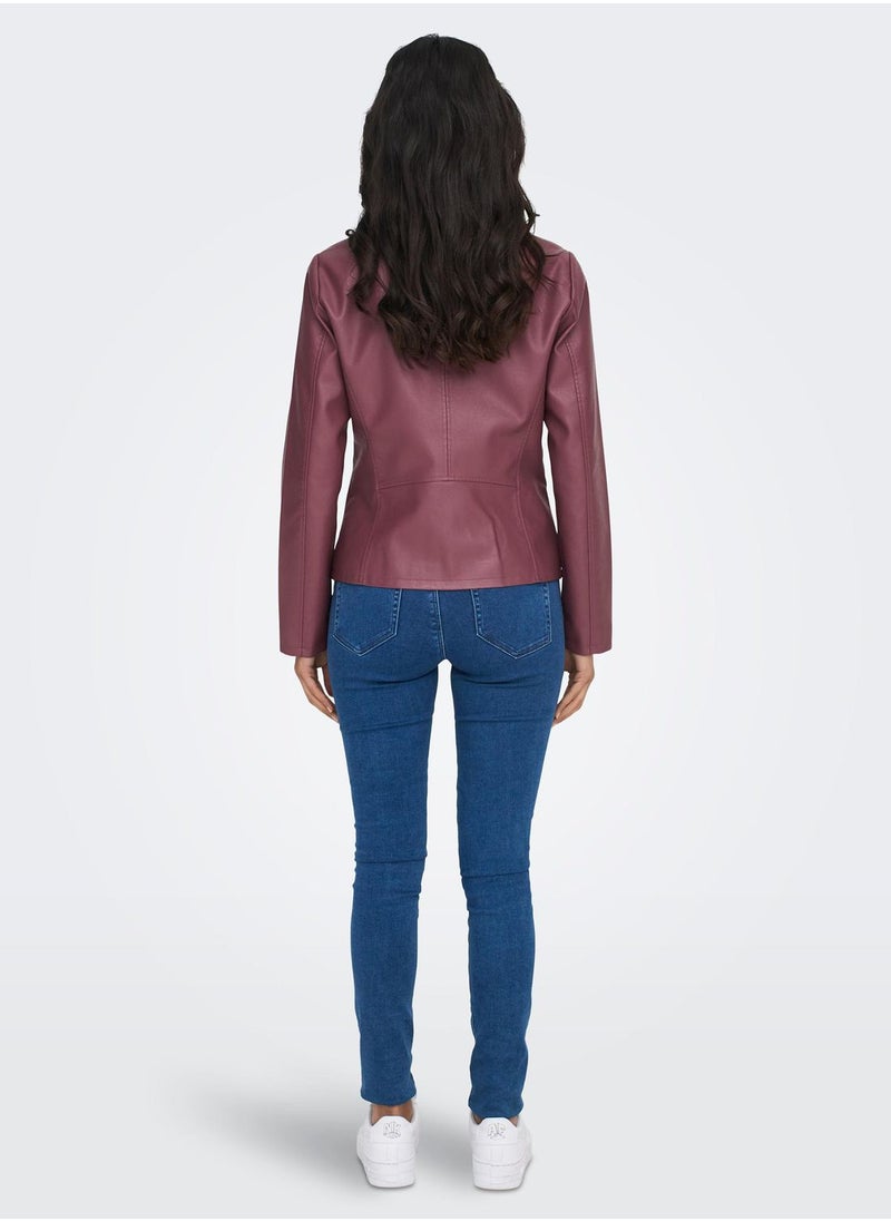 ONLY - Pu Pocket Detail Jacket - Image 1