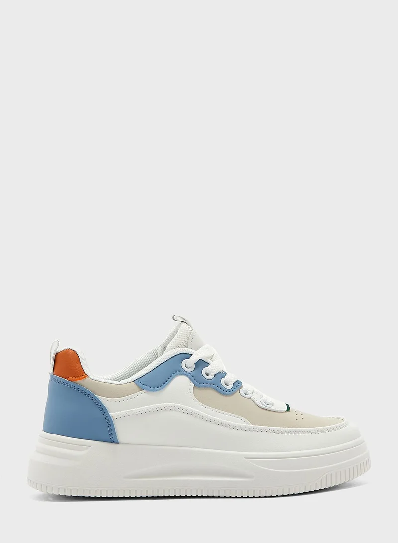 Ginger Color Block Platform Sneakers