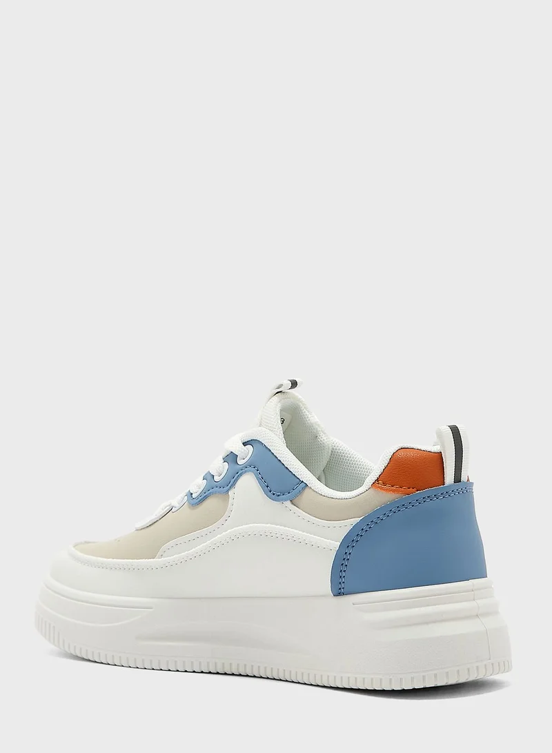 Ginger Color Block Platform Sneakers