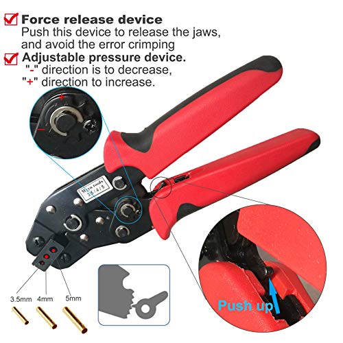 MYYA Hand Aglet Crimping Pliers, Metal Shoelace Aglets Crimper Tools for Attach Metal Sheath Aglets to the End of Laces Hoodie Shoelaces Tips DIY Installation 3.5, 4, 5 mm - Image 3