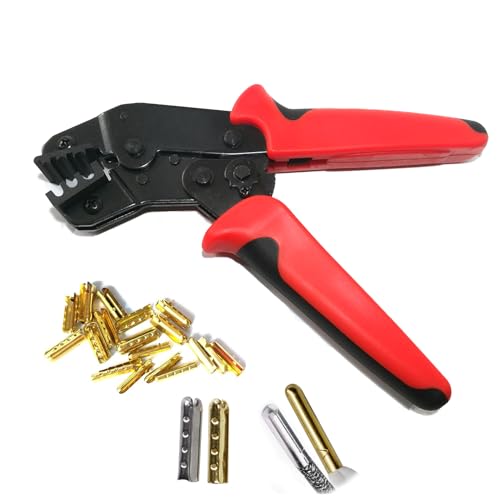 MYYA Hand Aglet Crimping Pliers, Metal Shoelace Aglets Crimper Tools for Attach Metal Sheath Aglets to the End of Laces Hoodie Shoelaces Tips DIY Installation 3.5, 4, 5 mm - Image 1