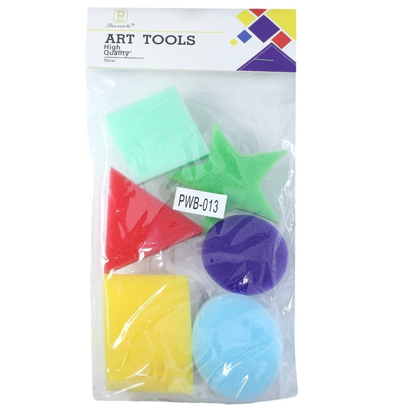 Eoast Sponge Foam Roller for Painting, Art and Craft Projects (Heart,Square,Flower,Triangel- 4pc) - Image 2
