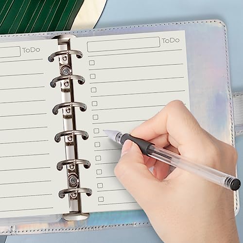 Harphia A7 6 Holes Binder Refill Value Set, 90sheets to do list loose leaf paper with sticker and divider, todo planner insert with binder pocket for A7 binder 6 holes refillable notebook,005dA7todo - Image 2