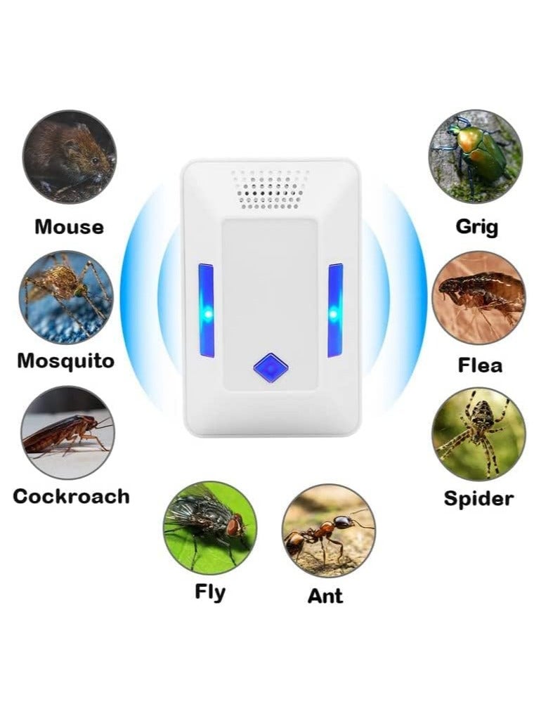 SOLARAE Ultrasonic Pest Repeller Plug in Bed Bug Trap Rodent Mosquito Mice Roach Killer Indoor Infestation Mouse Traps Indoor for Home Bedroom Office Kitchen Warehouse Hotel Safe for Human and Pet 2Pack - Image 3