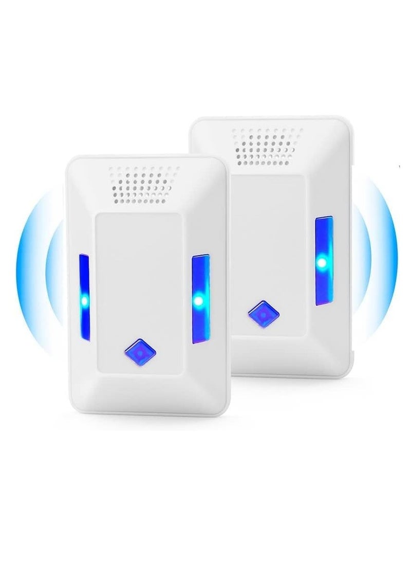 SOLARAE Ultrasonic Pest Repeller Plug in Bed Bug Trap Rodent Mosquito Mice Roach Killer Indoor Infestation Mouse Traps Indoor for Home Bedroom Office Kitchen Warehouse Hotel Safe for Human and Pet 2Pack - Image 1