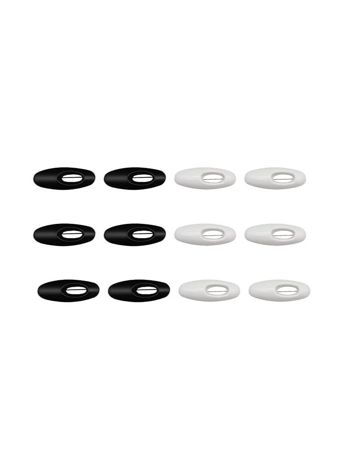 Oasisgalore 12pcs Hijab Pins,for Safely Locking Baby Clothes Scarf Sewing Shawl Decor(white,black)  - Image 1