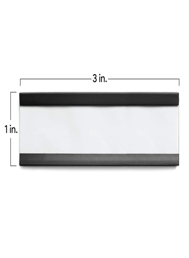 MINOMAG 25pcs Magnetic Labels for File Cabinets, 1x3 inches | C Channel Magnetic Label Holders for Cabinet Drawers, Shelves, Toolbox - Image 5
