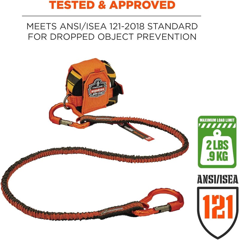 Ergodyne  19770 Squids 3770 Tape Measure Holder Orange Large - Image 5