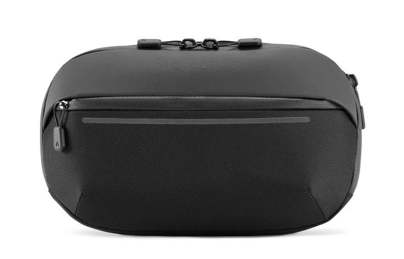 NOMATIC Navigator Sling 1L Bag - 1L w/ 2L Built-In Expansion - Slim & Lightweight Crossbody, Fanny-Pack - Water Resistant Everyday (Black) - Image 2