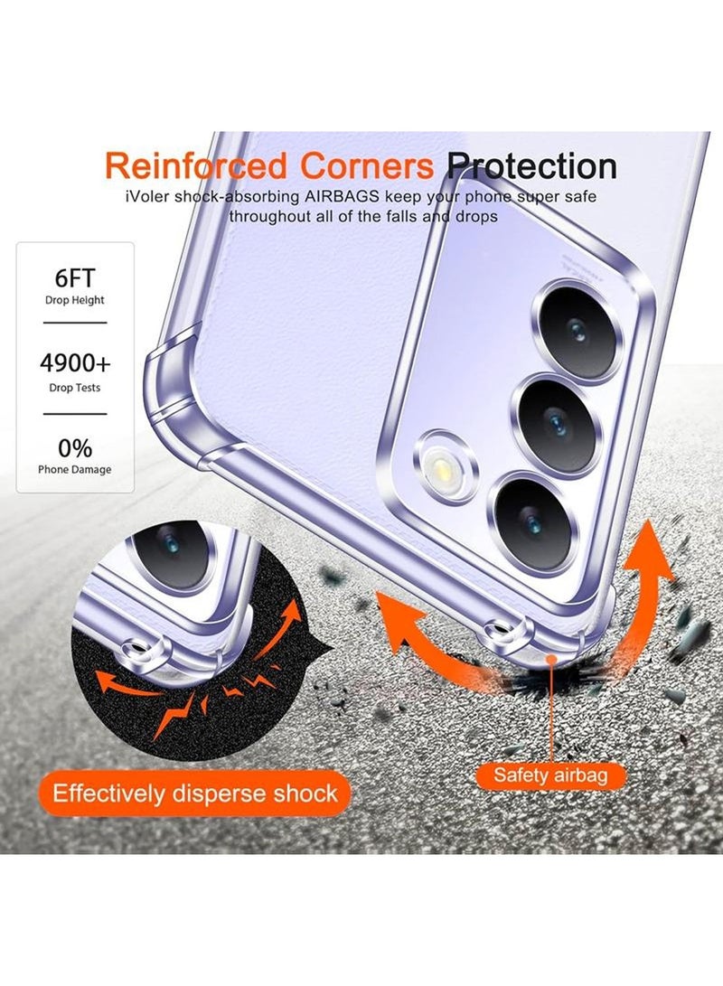 Techie Vivo V30 Lite 5G TPU Bumper Corner Case with Camera Lens Protection Transparent Protective Back Cover - Image 5