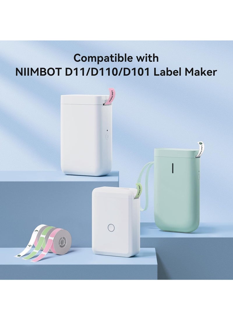 NIIMBOT - NIIMBOT Thermal Label Tape 0.47" x 1.57"  (12*40mm) | 160 Self-Adhesive Labels for D11/D110/D101 - Pink - Image 1