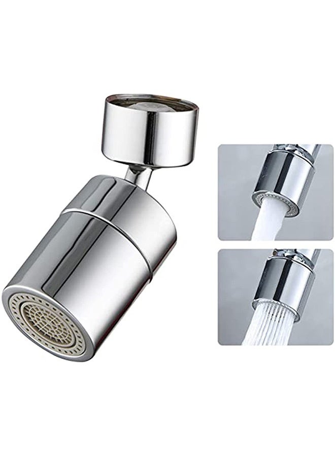 Peachjoy Faucet Aerator 360 Degrees Swivel Faucet Splash Proof Spray Aerator Kitchen Tap Water Saving Nozzle Sprayer Big Angle Bathroom Basin Dual-function Lengthen Extender - Image 1
