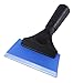 FOSHIO Small Squeegee with 5 Inch Dark Blue Rubber Blade Mini Wiper Window Tinting Tools for Mirror Glass Window Cleaner with NonSlip Handle - Image 1
